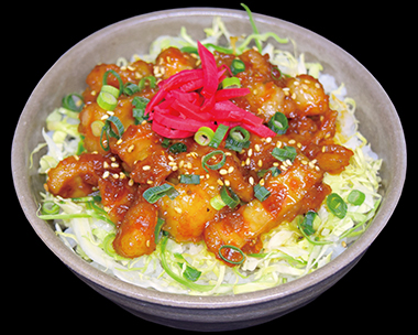 焼肉屋の牛ホルモン丼